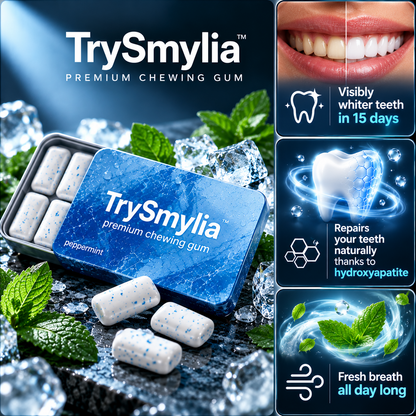 Premium Whitening Chewing Gum – TrySmylia™